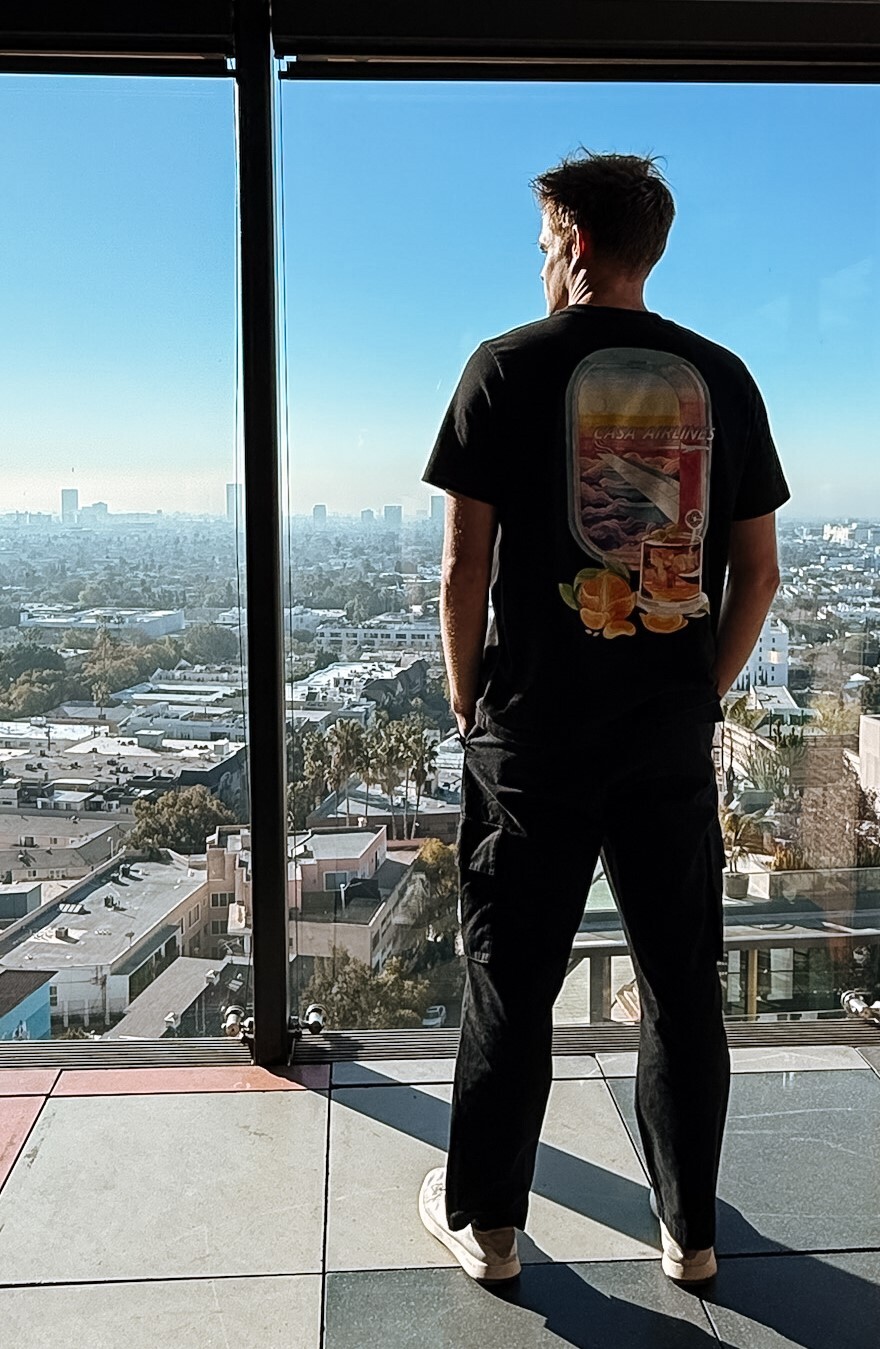 Will Miller overlooking a city view